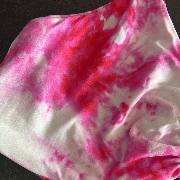 Luli Fama Bamboleo reversible fuchsia drawstring bralette bikini top - Picture 6 of 10